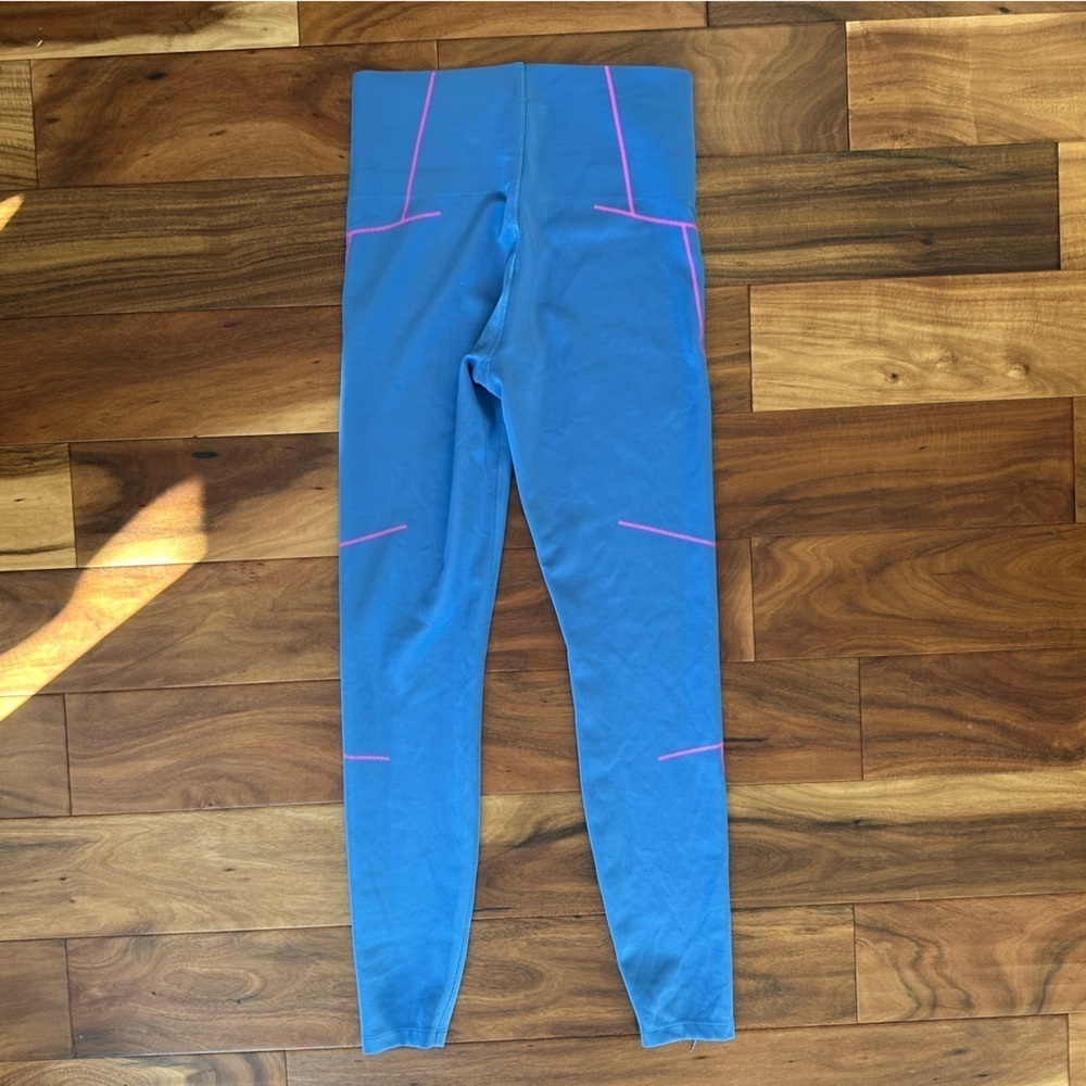 Nike Zip Zag Blue Tights Dri Fit size Small - Picture 5 of 6
